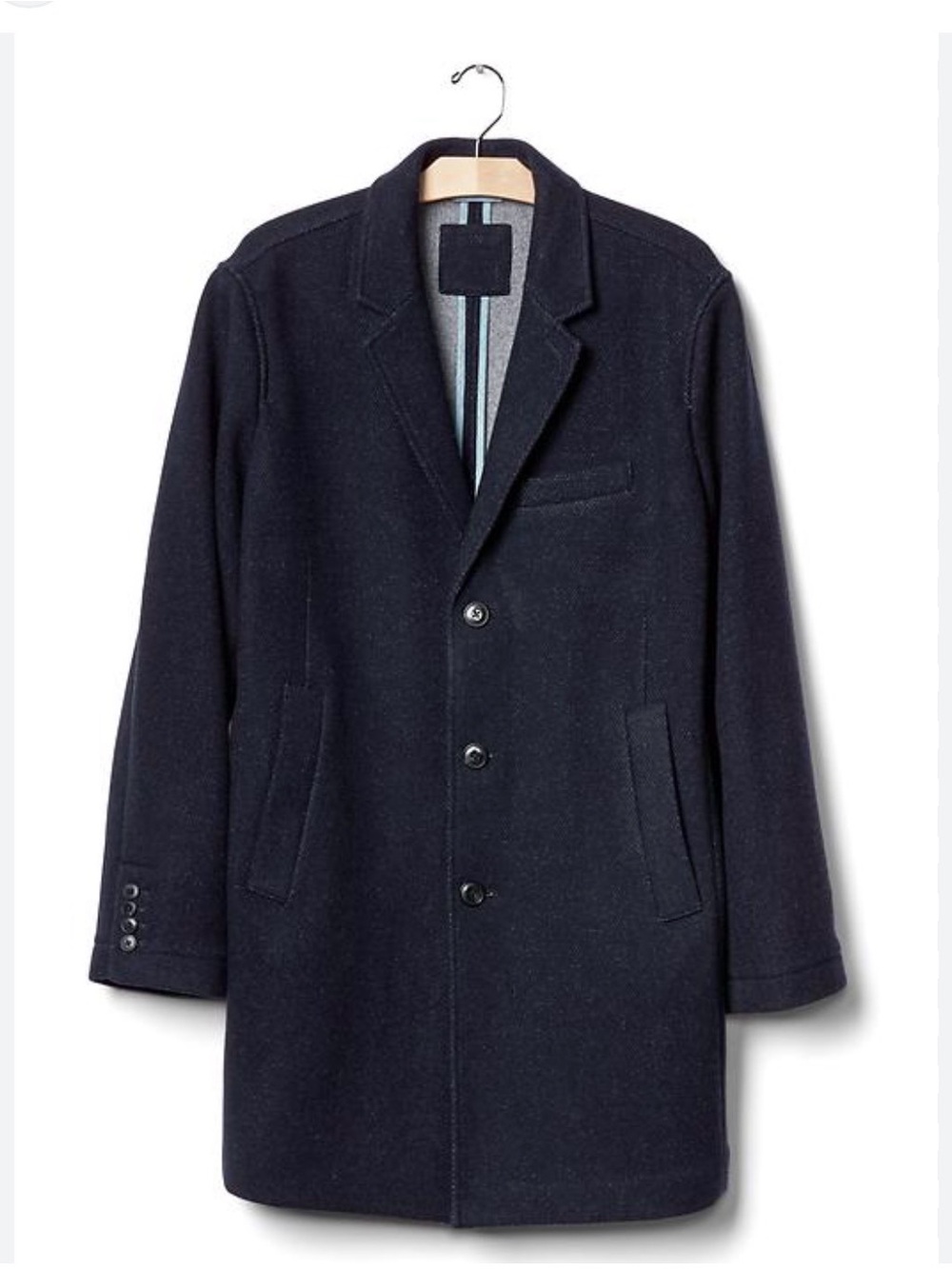 Men's Wool Blend Crombie Coat